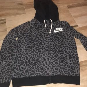 Cheetah Print Nike Zip Up